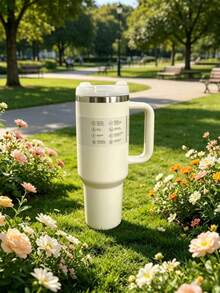 ESTANLEY/40Oz Tasse isotherme H2.0 avec poignée, tasse à eau en acier inoxydable à double paroi sous vide, vaisselle de boisson d'été premium, bouteille isotherme portable à main, tasse de voyage, tasse à café glacé, convient pour le camping en plein air, la randonnée, la conduite, les voyages, choix de cadeau parfait - Multicolore - Voir 9