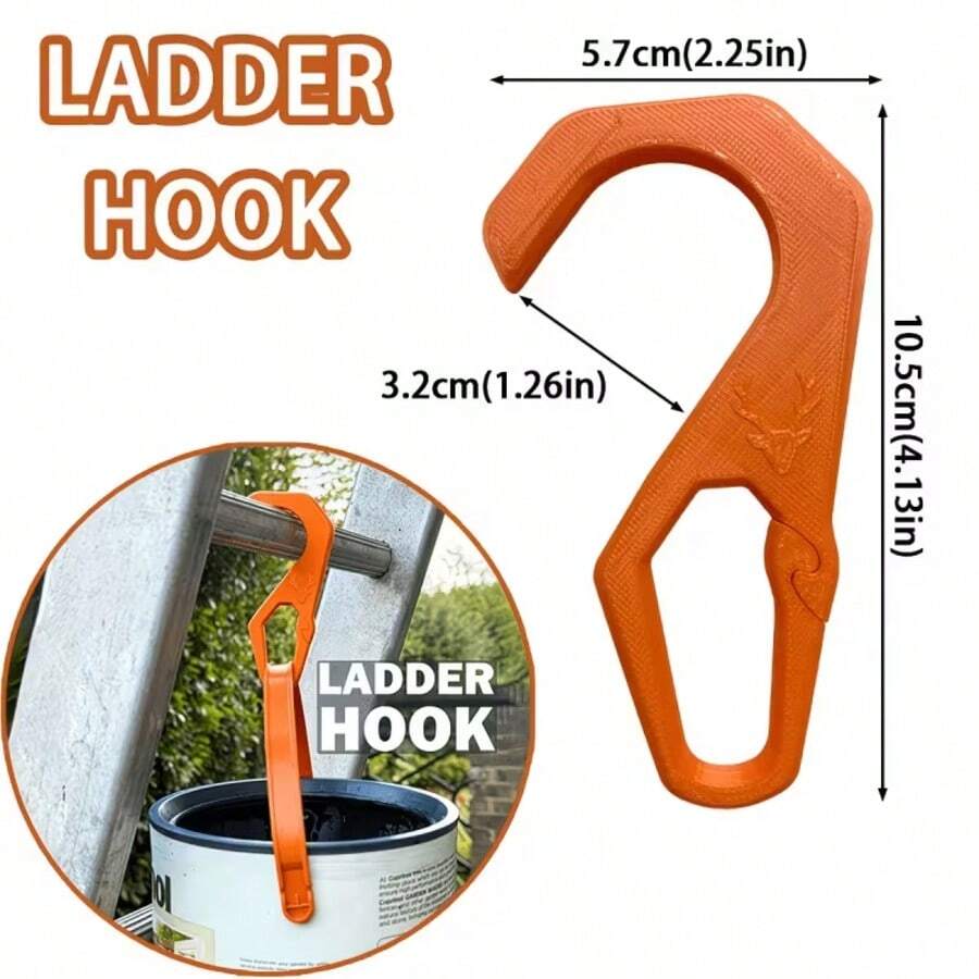 2件/組 便攜式梯子掛鉤,多用途油桶與維修工具懸掛支架,實用梯子配件,適用於居家牆面與屋頂維護,防止頻繁上下攀爬 - 多色 - 查看 1