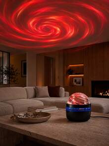 RGB Star Swirl Aurora Wave Light, USB Plug-In Mood Lamp For Cozy Room Vibes - RGB Multi-color Light - View 10