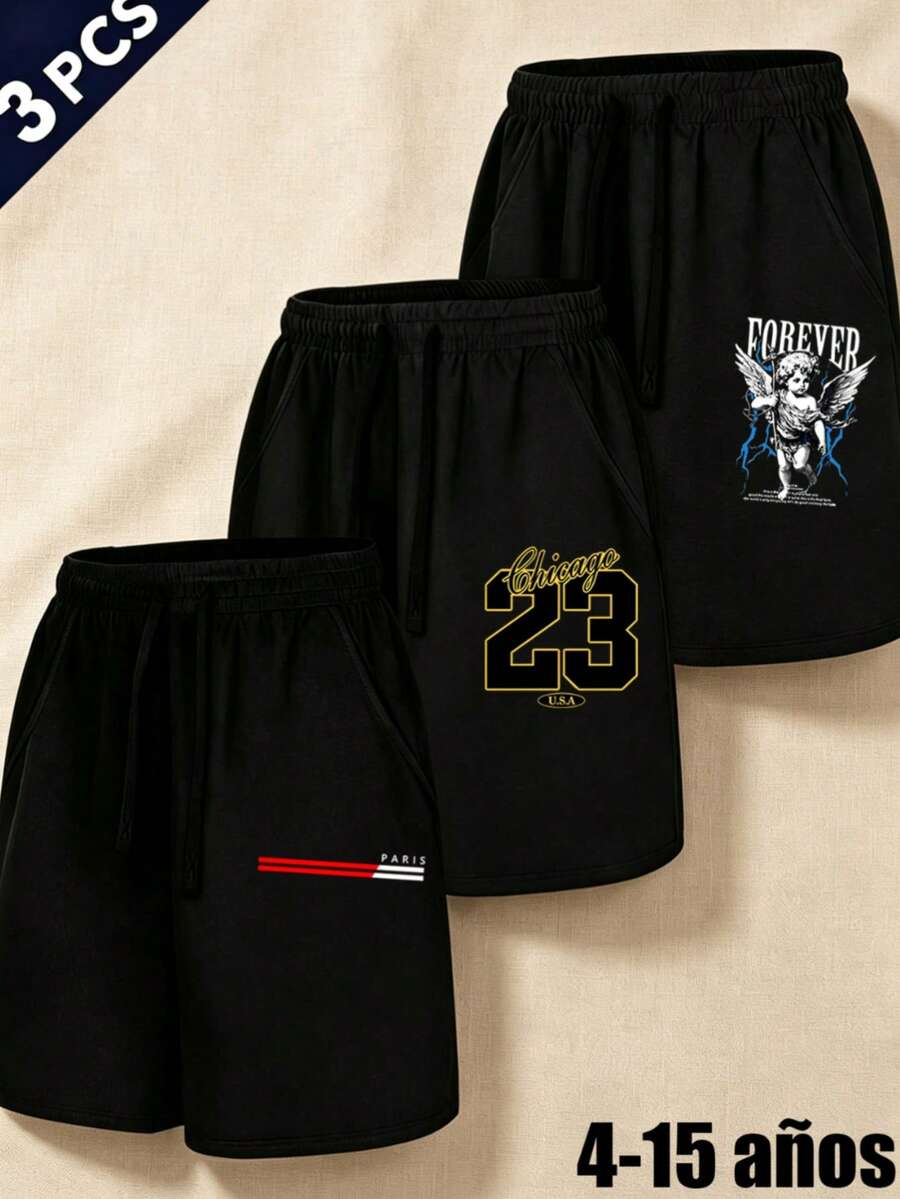 Tween Boys Shorts - Black - View 1