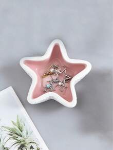 1pc Starfish & Seashell Jewelry Tray And Key Bowl, Jewelry Storage Tray, Suitable For Home Living Room And Dining Room Tabletop Decor, Film And Television Shooting Props, Perfect Valentine's Day Gift - Multicolor 2 - View 12