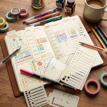 12 Flexible Drawing Templates, Reusable Grid Templates, Perfect For Notebooks, Creative Notes, List Making, Daily Planners, Calendars And Binder Refills. Essential Tool For Handwritten Notes. - One Size Fits All - View 7