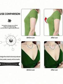 1 Pair Reusable Silicone Breast Pads, Invisible Lifting Pads, Suitable For Swimwear And Lingerie, Natural Breast Enhancement Design - Multicolor - View 8