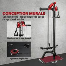Sportnow Support de musculation gratuit pour musculation - Rouge - Voir 7