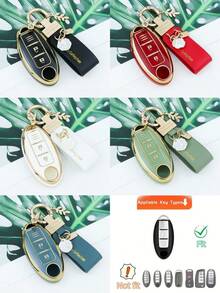 TPU Key Fob Cover, Shockproof Dustproof Car Key Chain Accessories Fit For Nissan Leaf Micra Qashqai J11 J10 Trail T32 Versa Note Patrol Models - Single Pack - View 13