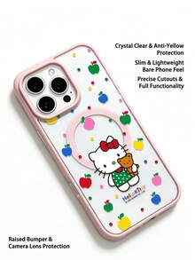 Miniso 1件 Sanrio 磁吸充電手機殼，夏季時尚風格，節日禮物，盒裝，適用於 iPhone 17 17Air 17pro 17promax 11 12 13 14 15 16pro 16promax 14Plus 15Plus 16Plus 15promax 16pro 16promax XR - 粉紅色4 - 查看 6