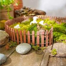 1 buah Pagar Mini, Dekorasi Taman dan Bonsai, Pagar Taman Dongeng, Dekorasi Kayu, Proyek Kerajinan Tangan DIY, Pagar Mini - Berbagai gaya - View 1