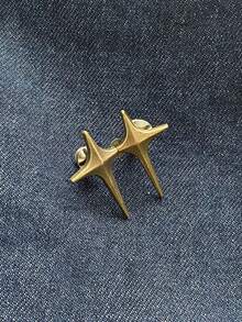 1 Pair Detachable Cross Star Snap Waist Buckle, No Drill No Sew Waist Size Reducer - Star - View 4