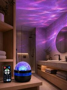 RGB Star Swirl Aurora Wave Light, USB Plug-In Mood Lamp For Cozy Room Vibes - RGB Multi-color Light - View 3