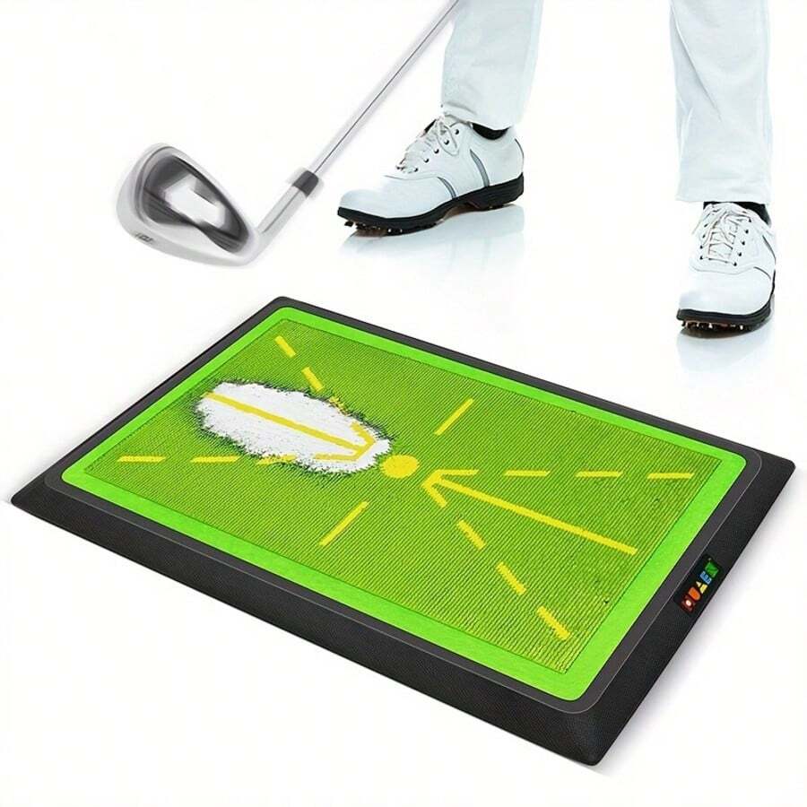 1pc Golf Training Mat, For Swing Detection, Ball Hitting, Golf Tracking Detection, Golf Swing Practice Mat - Multicolor - View 1