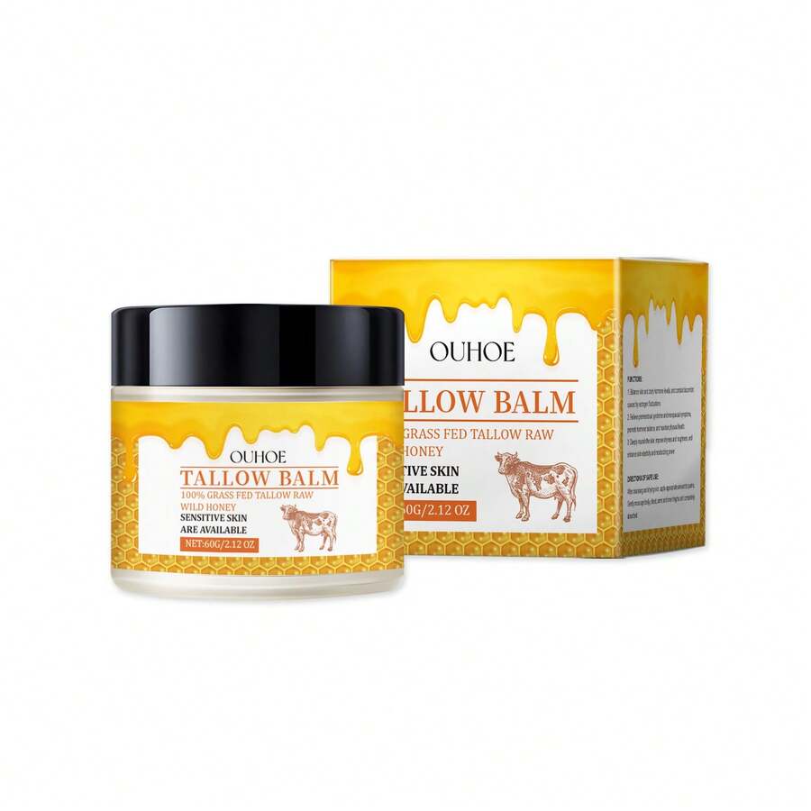 Bálsamo de Sebo de Res para Rostro y Cuerpo OUHOE, Cuidado Diario de la Piel, Hidratante y Nutritivo para una Piel Suave y Brillante ECKE - 1 - Ver 1