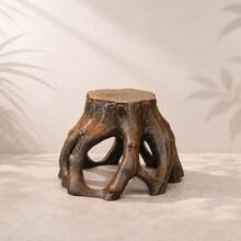 Thick Brown Mangrove Root Bark, Reptile Tank And Aquarium Decoration, Artificial Driftwood Cave, Amphibian Shelter, Gecko, Lizard, Turtle And Fish Tank Habitat Decor (Image For Reference Only, Please Refer To Actual Product Color) - View 2