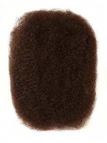 50g/Pack African Curly Bulk Human Hair Extensions, Dark Hair Bundles For Women, Twisted/Dreadlocks/Braids, Neutral Natural Style - S4 - View 2