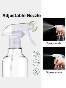 Plastic Spray Bottle Empty Bottle 16.9oz/500ml Durable Spray Bottle Mist/Stream Water Bottle, Suitable For Cleaning Solutions, Essential Oils, Hair Care - Multicolor - View 3