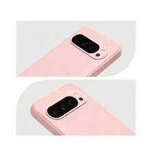 液態矽膠手機殼 附植絨內裡 適用 Pixel 6 7 8a 9a 9pro Xl 10 10a 10 Pro Xl 11 11 Pro Xl - 粉色 - 查看 4