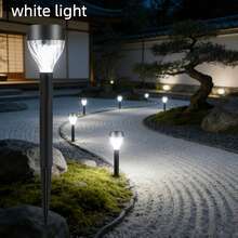 20/10-Piece Solar Wall Light Outdoor Waterproof Garden Lighting With Night Automatic Sensing, Suitable For Corridors, Fences, Gardens, Terraces, And Winter Thanksgiving Christmas Party Holiday Decorations,200mah - 白光 - 查看 7