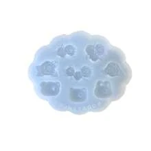 玫瑰花樹脂鑄造模具 矽膠模具配件 樹脂液模具 樹脂鑰匙圈矽膠模具 樹脂模具 - 矽膠 - 查看 9