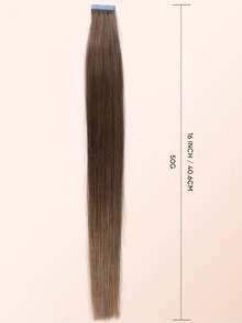 Jessie's Wig 20pcs 50g Tape In Hair Extension, 100% Real Remy Human Hair Extension For Salon Silky Seamless Invisible Skin Weft Tape Ins, For Thinning Hair Woman Natural Look Can Be Reused ,For Fine Or Thin Hair ,Add Volume, 10# Medium Golden Brown - S10 - View 5