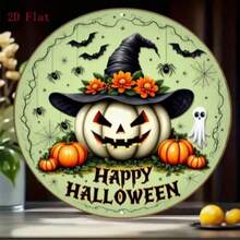 Cross-Border Halloween Party Scene Decoration Round Wooden Door Sign Ornament - A - View 14