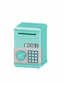 Pink Piggy Bank, Coin Storage Box, ATM Shaped Money Box, Unique Design, Mini Savings Box Gift, Fashionable Cash , Large Capacity Money Jar, Gift, Budget Wallet, Cash Drawer, Money Box, Coin Box, Financial Assistant, Cash Counter, Home Decor, Holiday, Summer Vacation, Party, Birthday Gift (Password Cannot Be Pressed To Input) - Multicolor - View 14