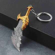 New God Of War 4 Kratos Sword Keychain Pendant Keyring Jewelry Men And Women Car Key Chain Accessories - A - View 3