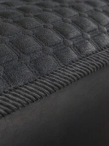SANMOSPIN 1PC Solid Color Piped Quilted Plush Sofa Cushion, Minimalist Grid Pattern, Quilted Craftsmanship, Suitable For Autumn/Winter, Soft And Comfortable Plush Sofa Cushion, Pet-Friendly Machine Washable, Bedroom Living Room Office Home Decor Protective Cover - Dark Grey - View 7