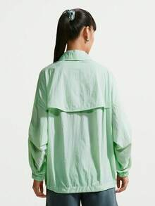 Nike Women's AS W NSW LTWT UV Protective Jacket Woven Hoodless Outerwear IO1521-391 - Green - View 2