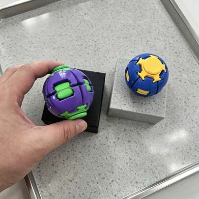 Rotating Finger Spinner Ball, New Press Type Stress Relief Fidget Toy, Multicolor Portable Pocket Spinner, Relax Sensory Toy For Office Use
