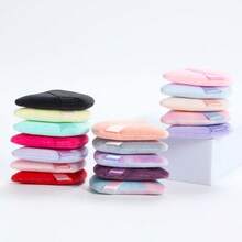 20pcs Large Triangle Powder Puff, Dip The Powder Puff Into Loose Powder And Gently Press Onto The Face To Achieve A Set Makeup Effect. Use The Edge Or Pointed Part Of The Powder Puff To Handle Detail Areas Like The Nose Wings And Eye Corners To Ensure Even Makeup. - Multicolor - View 2