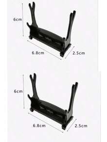 1/2PCS Multi-Style Sword Model Display Stand, Mini Weapon Figure Holder Desktop Collection Display Rack, Universal Long/Short Sword Display Base, Toy Knife Storage Rack. (Please Check Size Before Ordering) - Black - View 26