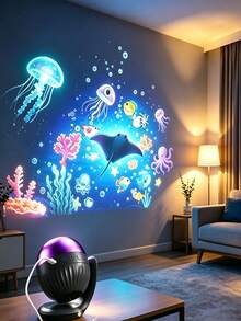 1PC Ocean & Galaxy LED Projector Light For Bedrooms – Multi-Scene ...