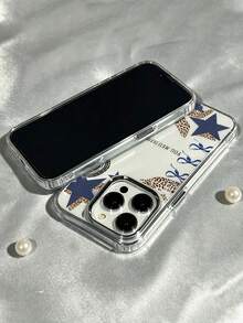 Vintage Fashion Mixed Wild Beauty Style Full Coverage Phone Case, Leopard Print Star Light Ball Lip Print Pattern, Suitable For IPhone 17/17Pro/17promax/16/16 Pro/12/12 Pro/12ProMax/13/13Pro/13Pro Max/14/14Pro/15/15Pro/11 And Other Phone Models, Perfect Gift For Family And Friends, Shockproof Protective Design Made Of TPU Material - Clear - View 8