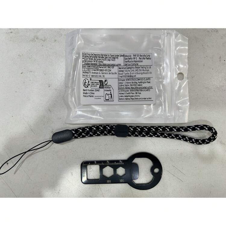 Multifunctional Car Lock Tongue Portable Bottle Opener Keychain Wrench Outdoor Convenient EDC Tool - Multiple Styles - View 9