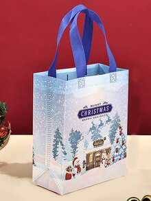 18/12/6/1pc Christmas Gift Bags, Multiple Cute Christmas Patterns, Suitable For Christmas, Theme Party Gift Wrapping, Surprise Party Decoration, Holiday Party Favors And Home Decor - One Size Fits All - View 8