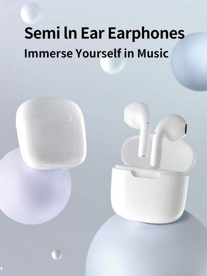 TWS True Wireless Bluetooth Earbuds, HiFi Stereo Headphones, Noise Cancelling Sports Earbuds With Microphone, Compatible With Smartphones