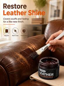 Brown Wood Specialized Touch-Up Paste, Large Capacity Door Scratch & Fading Repair Paste, Includes Applicator, Vibrant Color, Long-Lasting, Durable & Non-Peeling - C - View 6