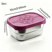 7pcs Stainless Steel Oval Seasoning Containers With Silicone Lids, Leak-Proof Durable Easy To Clean, Suitable For Seasoning Storage And Portable Meal Prep, Keep Countertop Tidy, Practical Gift (1pc/3pcs) - View 11