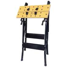 Heavy Duty Folding Angle Flip Top Clamp Work Bench, Workmate Worktop, Easy Storage - Black - View 6