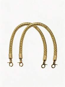 Woven Bag Handle With Gold Spring Buckle DIY Handbag Chain Strap Replacement Accessory, Suitable For Making Wallets - Gift Box Handle - View 2