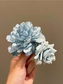 1pc Women's New Sweet Tassel Flower Hair Clip, Side Hair Clip, Half-Up Hairstyle Hair Accessory - Multicolor - View 26