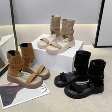 Women Platforms & Wedge Sandals - Black - View 6