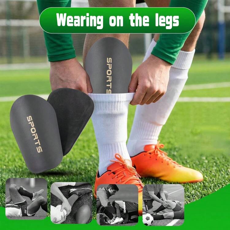 1 Pair - Adult Shin Guards, Excellent Shock Absorption And Cushioning Performance, Extra Large And Thick, Durable And Reliable Protection, Football Shin Pads - Multicolor - View 4