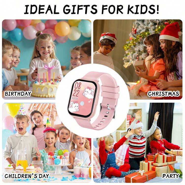 2026 Model 1.83-Inch Touch Screen Smart Watch, Suitable For Children And Teenagers, Compatible With Android And Mobile Phones, Supports Wireless Calling, Message Notifications, Customizable Watch Faces, Fitness Tracking, Easter Gift - Multi-color- - View 2