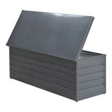 Lockable 600L Garden Storage Box – Durable Color-Coated Steel Cabinet For Tools, Pool Supplies & Outdoor Toys | Compact 165 * 70 * 62 Cm Design | Weather-Resistant, Space-Saving, Easy-Assembly Metal Storage Solution - Charcoal Black - View 9