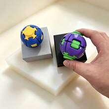 Smooth Rotating Press Ball, Colorful Mini Pocket Finger Toy, Portable Stress & Anxiety Relief Fidget Toy, Novelty Daily Relax Gift - Multicolor - View 5