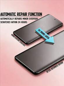 3片裝磨砂水凝膜 防爆防刮手機螢幕保護膜 抗指紋 適用於 Galaxy S26 S25 S24 S23 S22 A57 A56 A07 A16/適用於 14T 17T 15T Poco M7 Note 13 14 15C 15 Pro Pro+/Honor 90 600 400 全螢幕覆蓋 自動修復防刮保護膜 軟膜 非玻璃 支持指紋辨識 - 無色 - 查看 7
