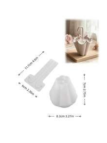 2pcs/Set Silicone Mold DIY Umbrella Shaped Plaster Resin Mold, 3D Umbrella Shaped Storage Can Silicone Mold, Suitable For Resin, Plaster Cement, Aromatherapy Candle Decor | Reusable, Easy To Demold - Multicolor - View 10