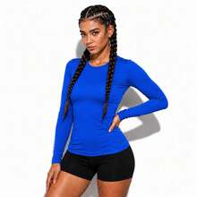 Women's Thermal Top With UV 50+ Sun Protection - azul real - Ver 5