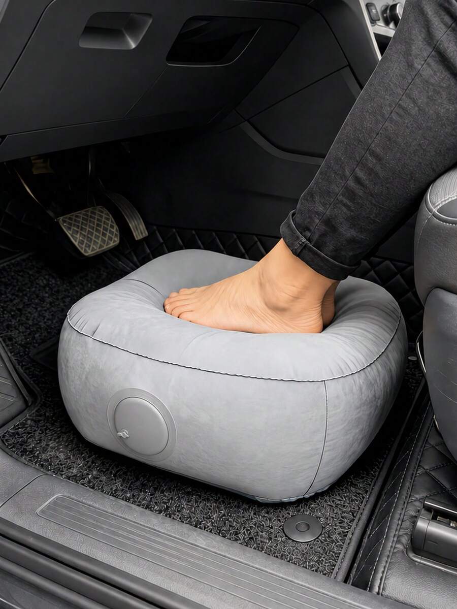 Inflatable Portable Folding Stool, Quick Inflation Wear-Resistant Outdoor Seat Cushion, Suitable For Camping, Fishing, Stargazing, Multi-Functional Footrest Pad, Lightweight Picnic Mat, Suitable For Beach, Car Emergency, Office Leisure Travel