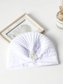 1pc Women's Pearl Pendant Watermelon Hat, Simple Retro Headband Hat, Headscarf Hat - Multicolor - View 15